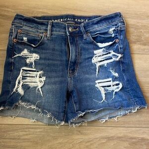 American Eagle Raw Hem Jean Shorts